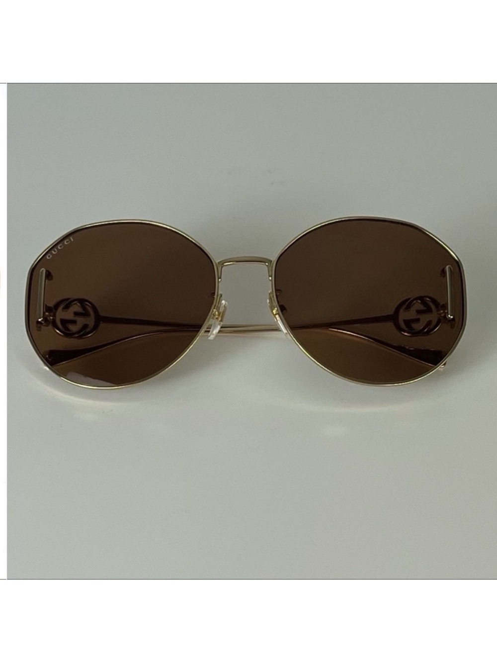 NEW GUCCI AUTHENTIC DESIGNER ROUND SUNGLASSES - Picture 4 of 12